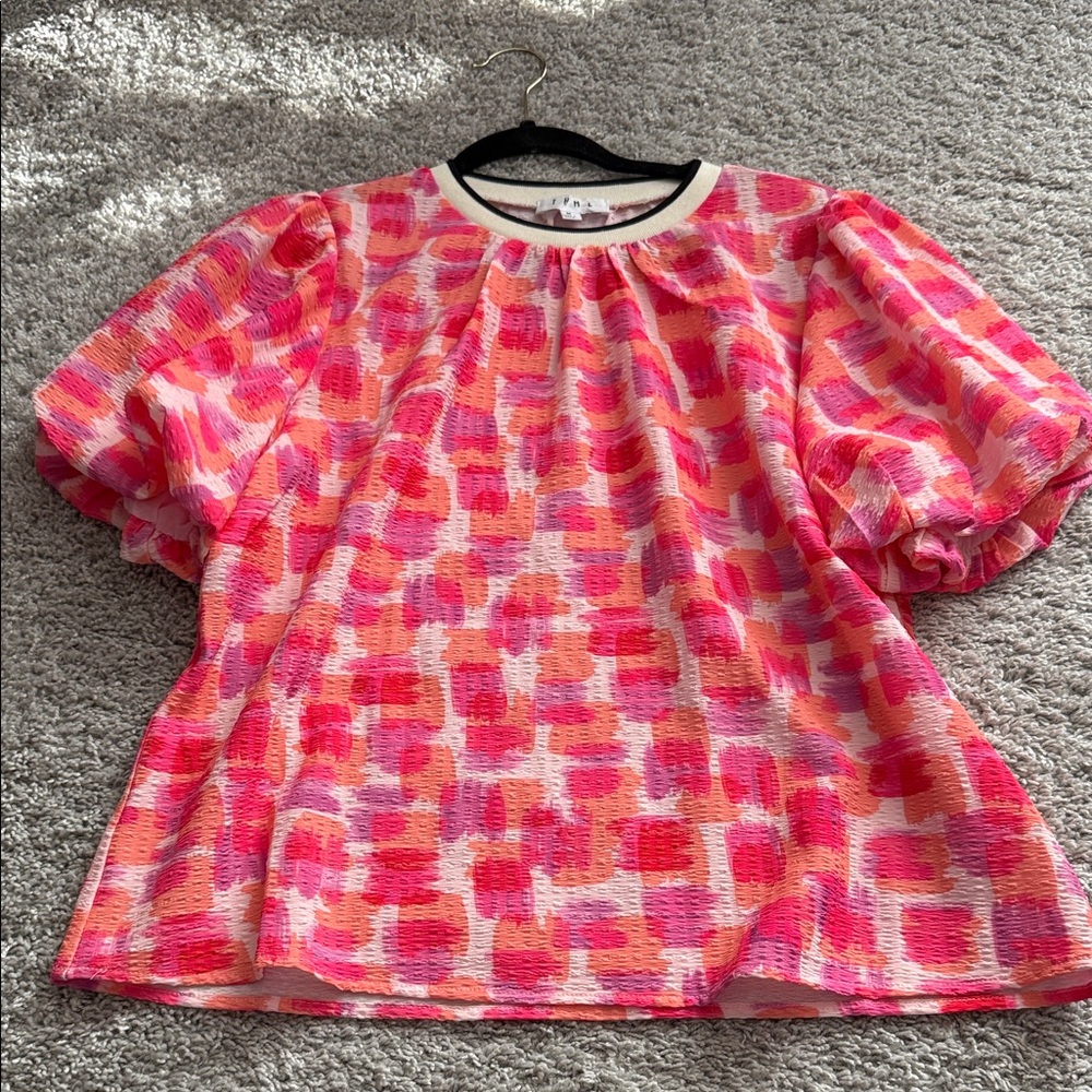 THML Pink and Orange Blouse